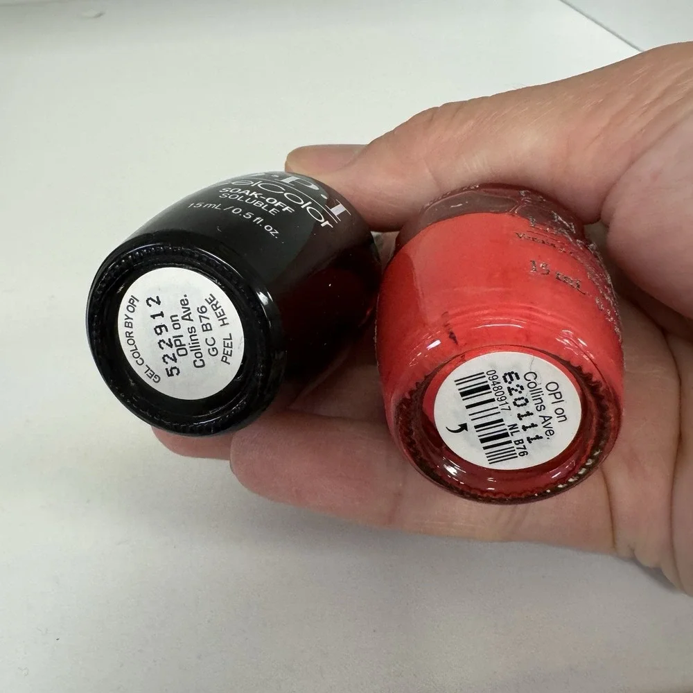OPI Matching‎ Duo - OPI On Collins Ave - B76 New. POPULAR, 0.5 oz Full Size